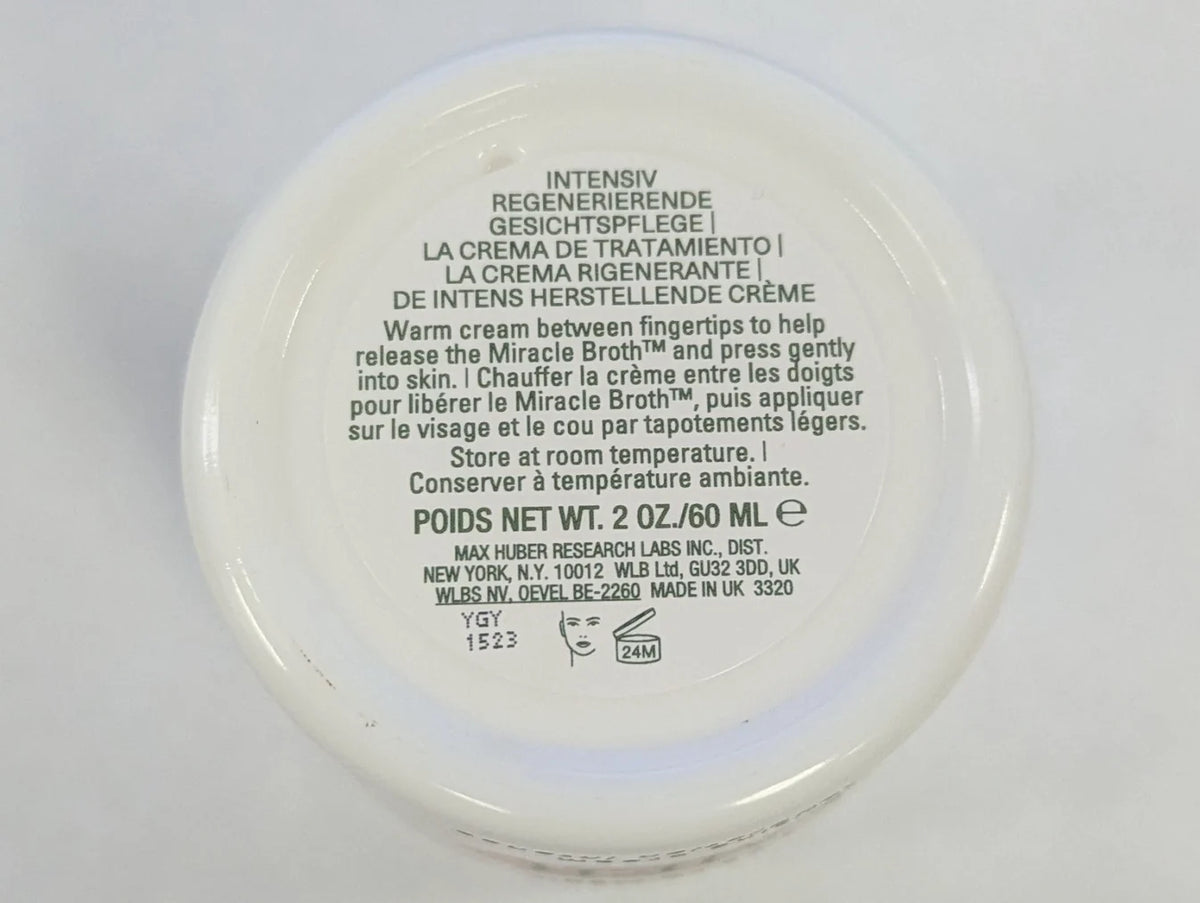 1 PIECE LA MER THE MOISTURIZING CREAM 2 OZ. IMPERFECT BOX MISSING SPOON