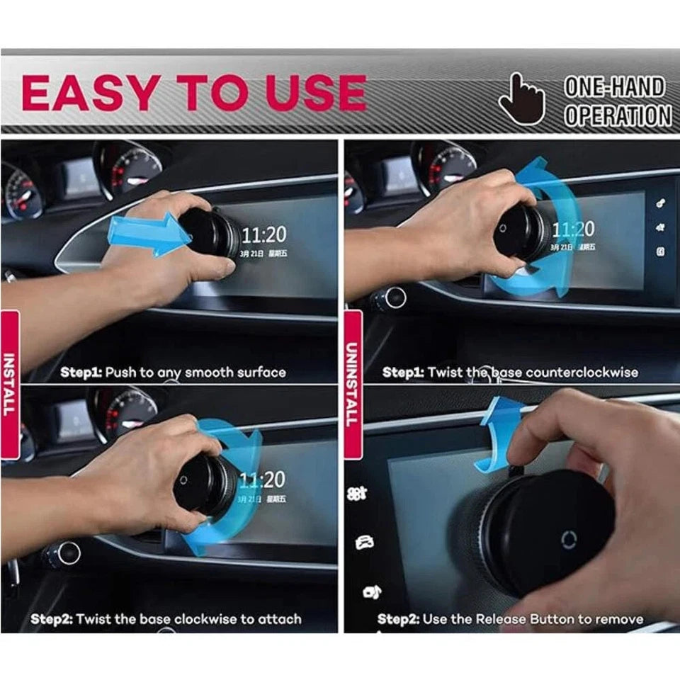 360° Magnetic Car Phone Holder – 20X Strong Magnets
